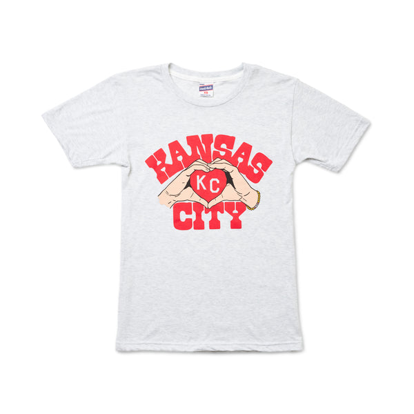 Charlie Hustle KC Heart Hands Tee Adult and Kid's