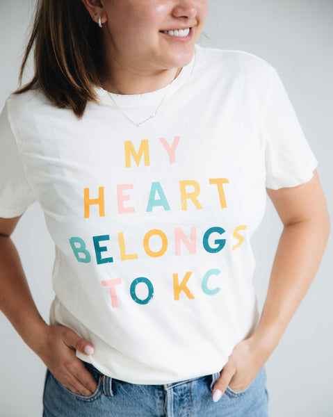 SimplySplendidStudio Kansas City Shirt Women, KC Heart Shirts, Kansas City Tshirts, KC Tee, Kansas City Shirts for Women, Kansas Clothing, KC Shirt