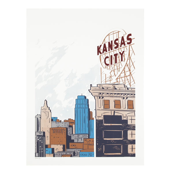 Bozz Prints Kansas City Football T-Shirt