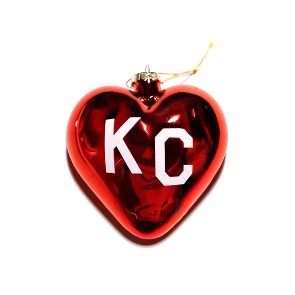 Charlie Hustle KC Heart Ornament
