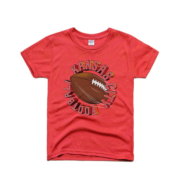 Charlie Hustle KC Tunnel Football Kids Tee – Made in KC