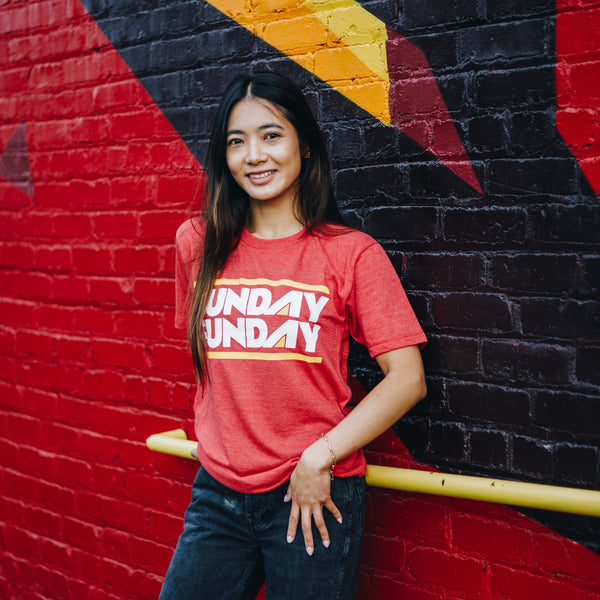 Charlie Hustle Sunday Funday T-Shirt – Rot