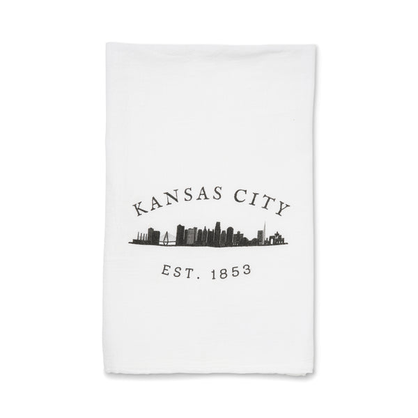 FountainCity Tea Towel - KC Skyline