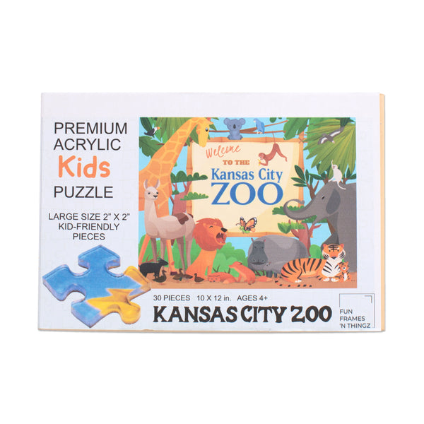 Fun Frames N Thingz KC Zoo Acrylic Puzzle