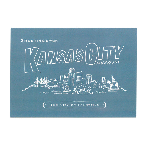 High Fancy Paper Co. City of Fountains Postcard