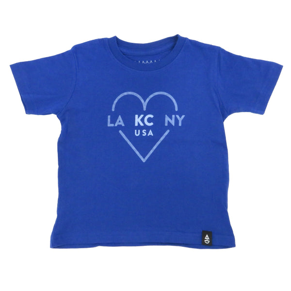 Ocean & Sea LA-KC-NY Heart T-Shirt