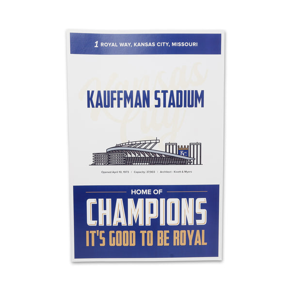 Kauffman Stadium Print, Colin Does Design