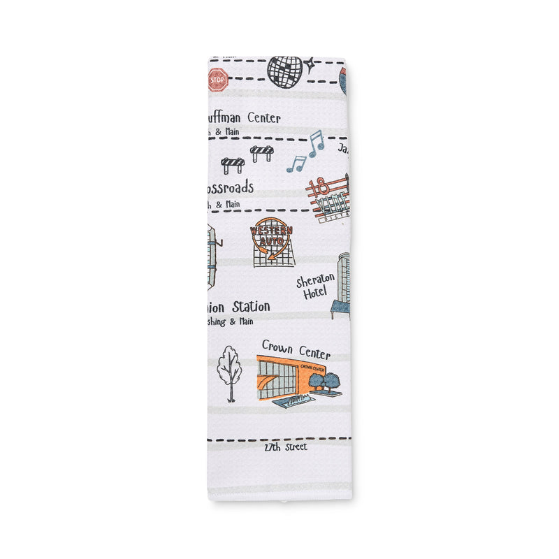 Absorb Lumen KC Map Dish Towel