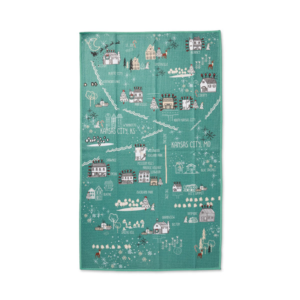 Greater KC Christmas Dish Towel, Absorb Lumen