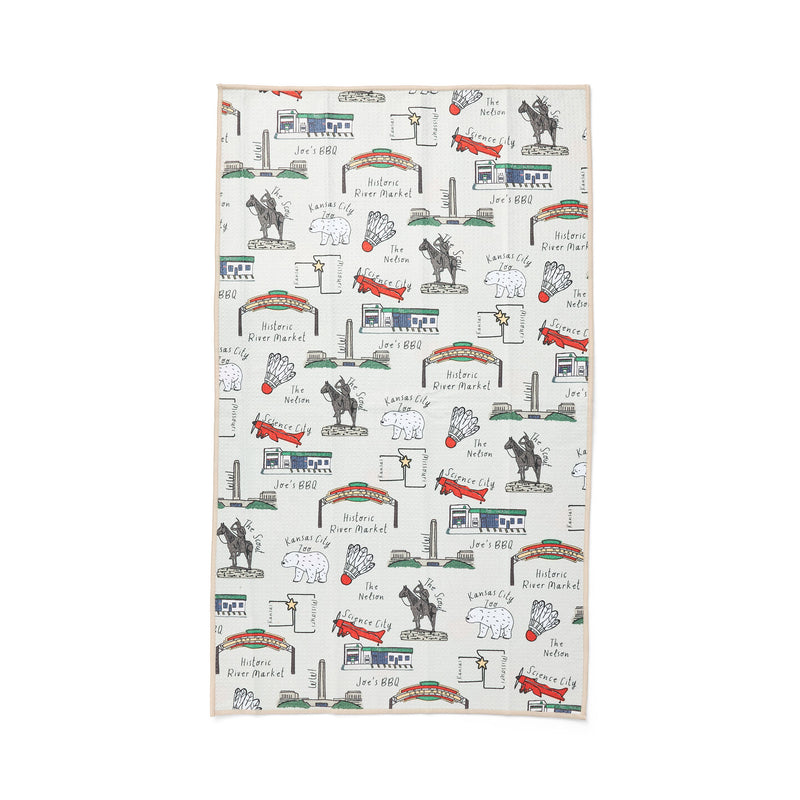 Absorb Lumen KC Icons Dish Towel