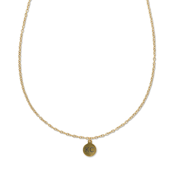 KC Engraved Charm Necklace, Annie Austen