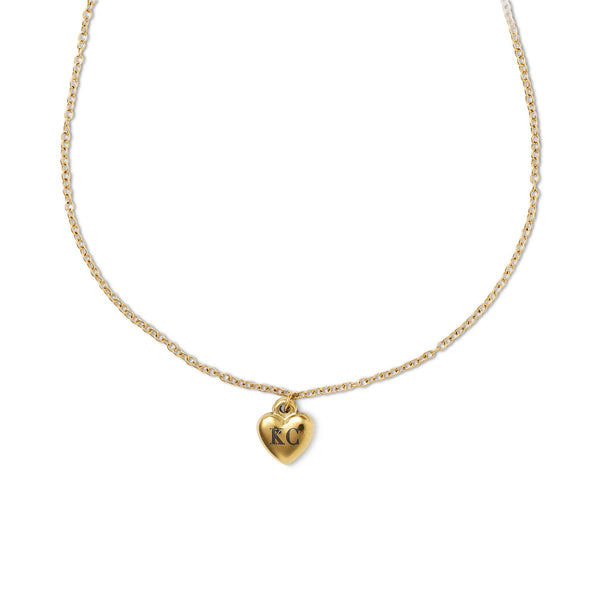 KC Engraved Heart Charm Necklace, Annie Austen