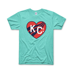 Charlie Hustle KC Current Heart T-Shirt