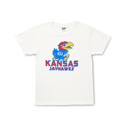 Charlie Hustle Kansas Jayhawks Tee, Vintage White