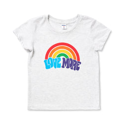 Charlie Hustle Love More Rainbow Kid's Tee