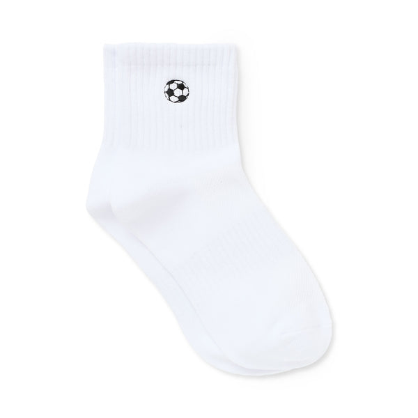 Embroidered Midi Crew Soccer Sock, Carly Rae