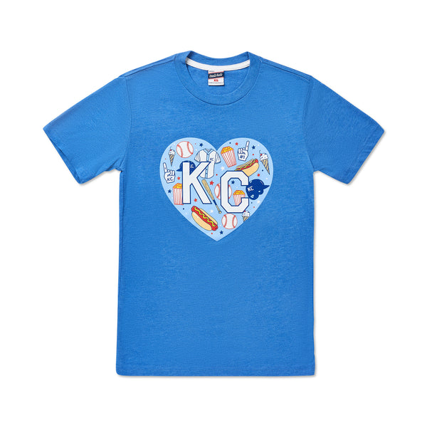 KC Ballpark Icons Heart Tee, Charlie Hustle