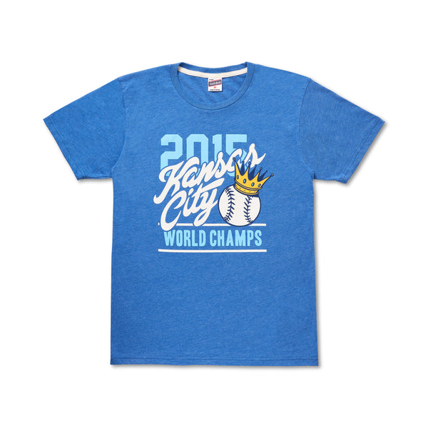 Charlie Hustle 2015 Kansas City Baseball World Champs Tee