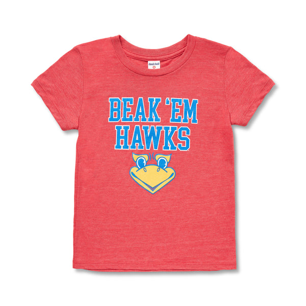 Charlie Hustle Beak 'Em Hawks Kids Tee