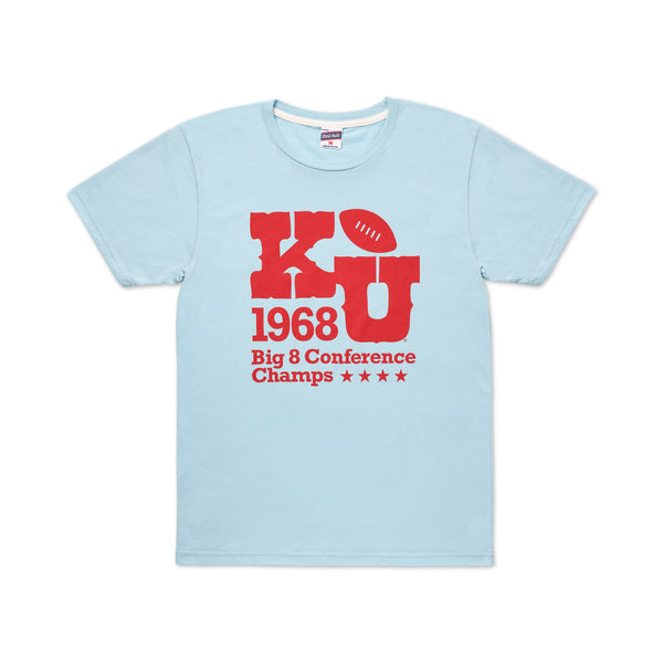 Charlie Hustle Vintage KU 1968 Big 8 Conference Champs Tee