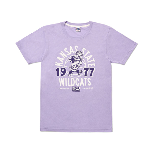 Charlie Hustle 1977 K State Wildcats Big 8 Tee