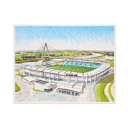 Current Stadium Print, Liz Vargas