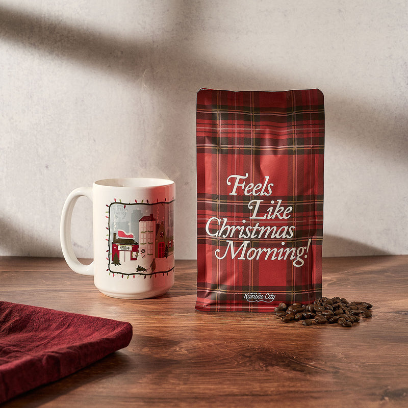 "Feels Like Christmas Morning", a Made In Kansas City Exclusive Blend, 12 oz. Whole Bean Coffee