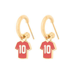 Eb & Co #10 Jersey Earrings