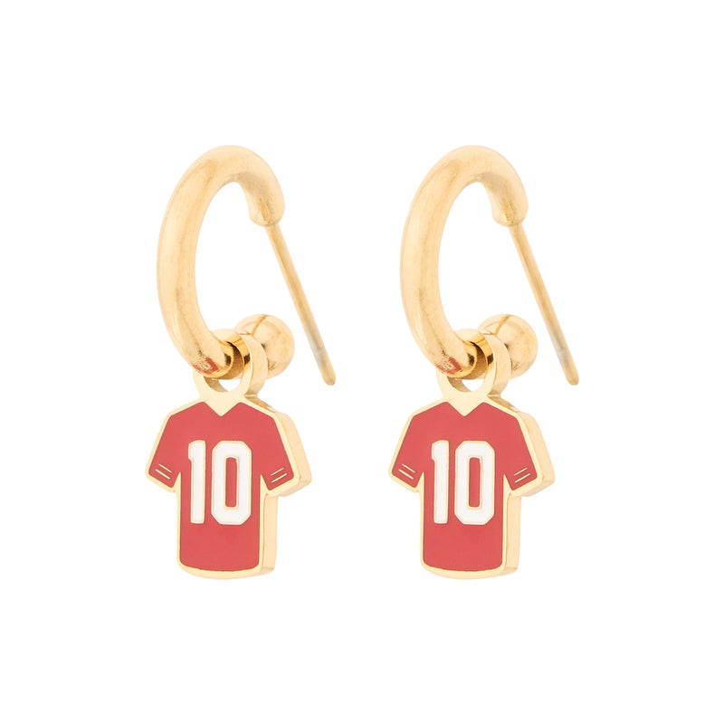 Eb & Co #10 Jersey Earrings