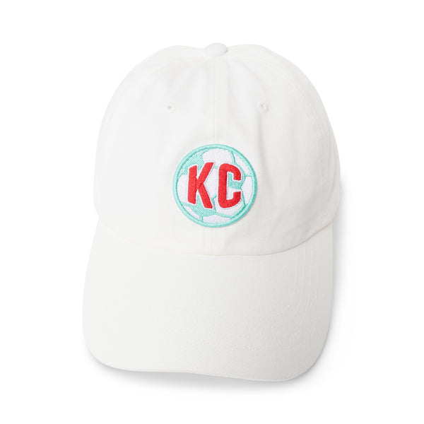KC Teal Soccer Ball Dad Hat, KC Clothing Co