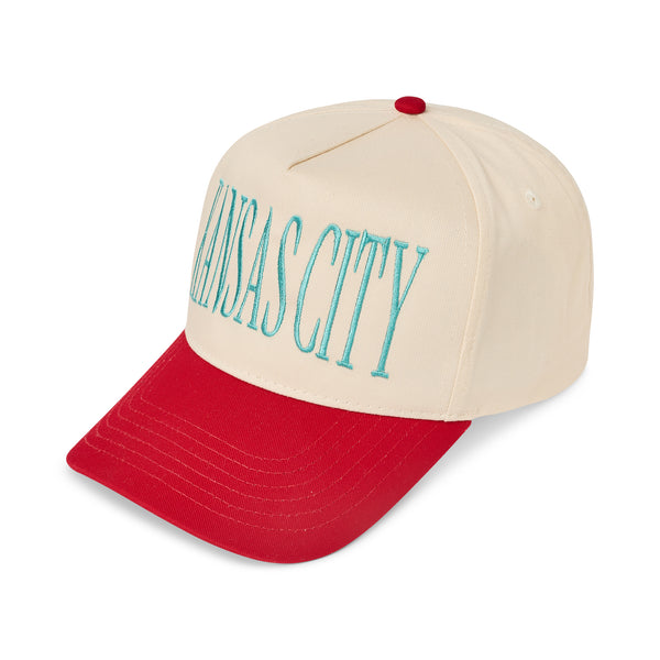 Teal/Red Kansas City Trucker Hat, Annie Austen