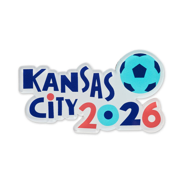 Kansas City Soccer 2026 Acrylic Magnet, Ampersand