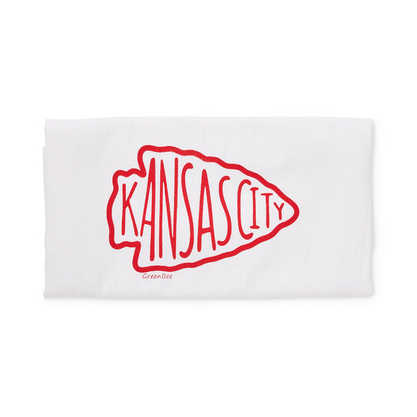 KC Chiefs Arrowhead Dish Towel, Green Bee
