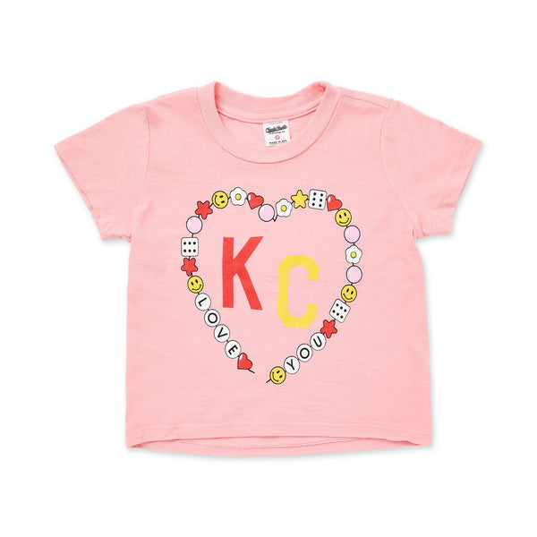 Kid's KC Heart Bracelet Tee, Charlie Hustle