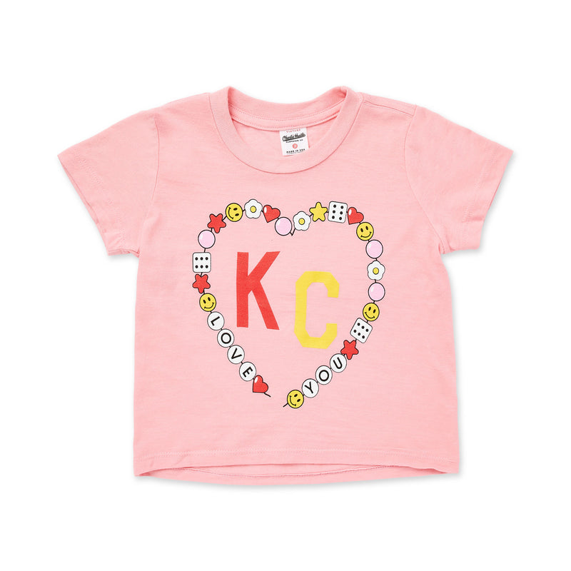 Kid's KC Heart Bracelet Tee, Charlie Hustle