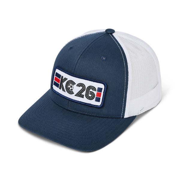 KC 26 Soccer Patch Trucker Hat, KC Clothing Co