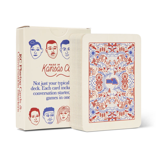 KC Playing Cards with Conversation Starters, Made In KC Exclusive