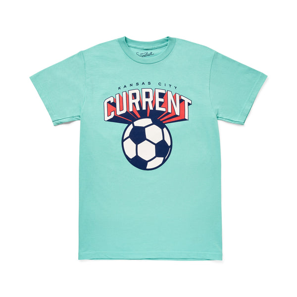 3-D KC Current Soccer Ball Tee, Sandlot