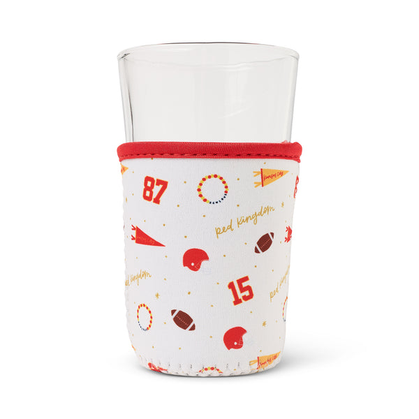 KC Football Iced Coffee Sleeve, Shea Lettering