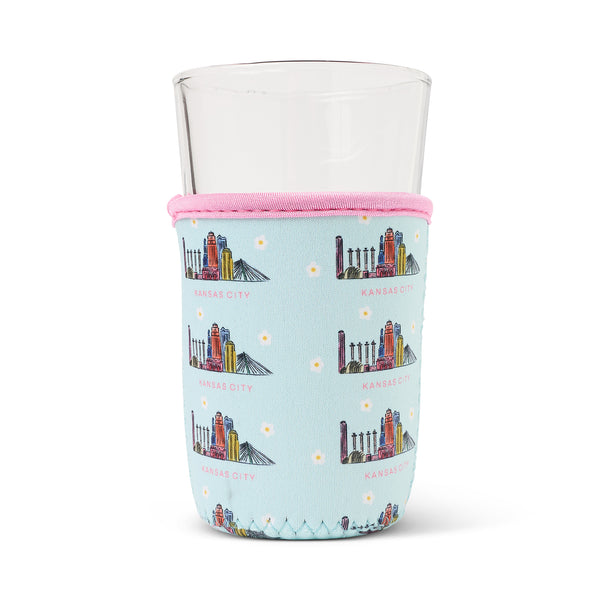 KC Skyline Iced Coffee Sleeve, Shea Lettering