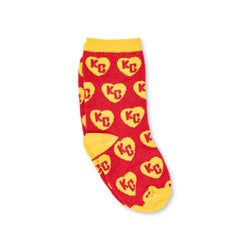 Kid's & Baby Red & Yellow Heart Sock