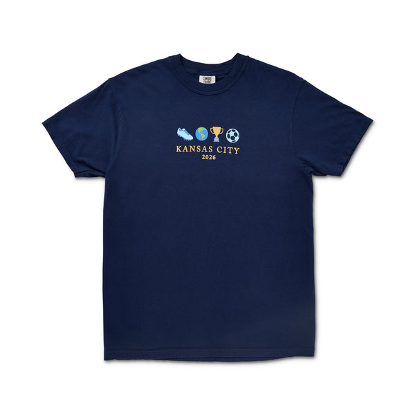 Navy Summer of Soccer Icons Tee, Made In KC Exclusive!