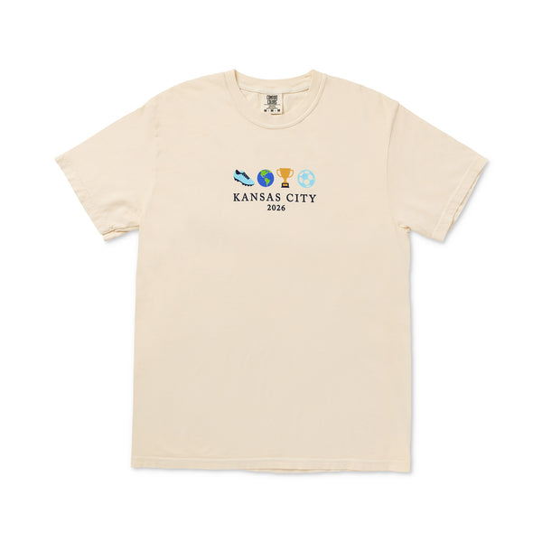 Ivory Summer of Soccer Icons Tee, Made In KC Exclusive!