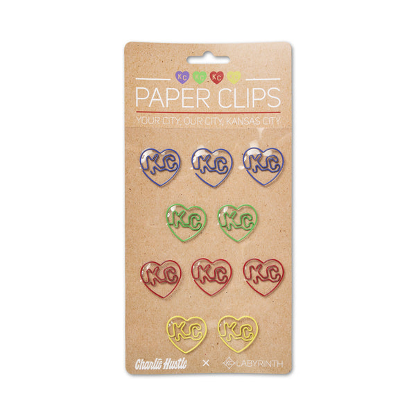 KC Heart Paper Clips, KC Labyrinth – Made in KC