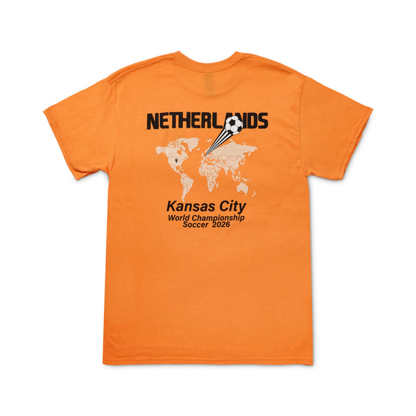 Netherlands Futbol Map Tee, Made In KC Exclusive!