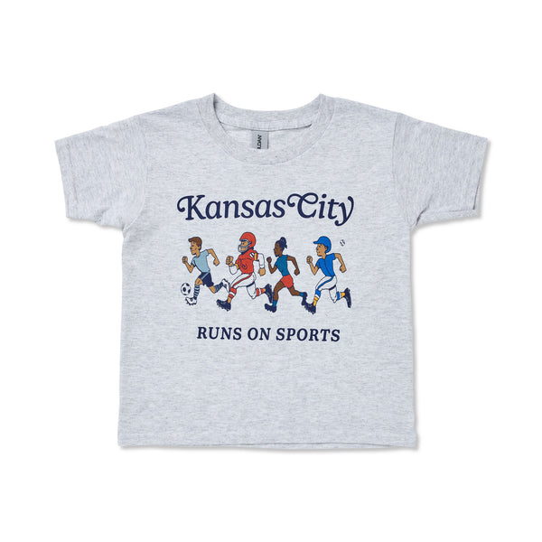KC Runs on Sports Kid's Tee, Home KC
