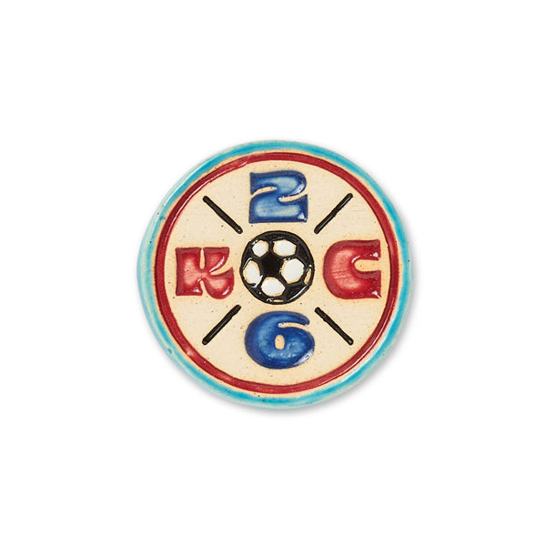 Kansas City Soccer 2026 Ceramic Magnet, Archival Design