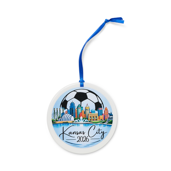 Coasters to Coasters: 2026 Summer of Soccer Ornament