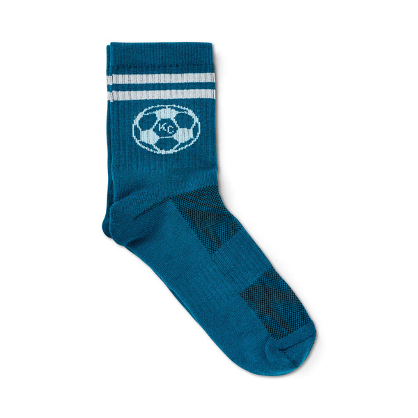 School of Sock Midi Kansas City Dark Teal Soccer Socks