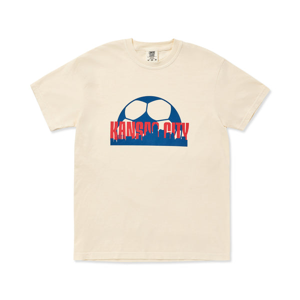 KC Skyline Soccer Ball Tee, KC Handmade Goods